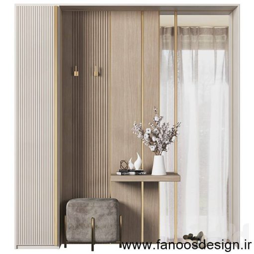 جالباسی و جاکفشی MDF کد 30184