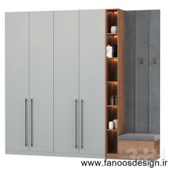 جالباسی و جاکفشی هایگلاس مات کد 30183