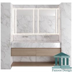 روشویی کابینتی و دیزاین حمام کد 30279
