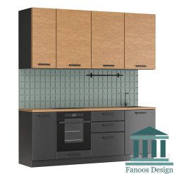 کابینت آشپزخانه سبک مینمال کد 30397 4 67 3 | فانوس دیزاین تولید کننده انواع درب اتاق ، ضد سرقت، درب ورودی و ضد آل