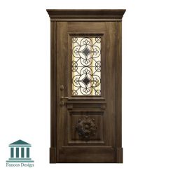درب اتاقی شیشه خور کلاسیک کد 30945 18 درب لابی شیشه خور کلاسیک کد 30945