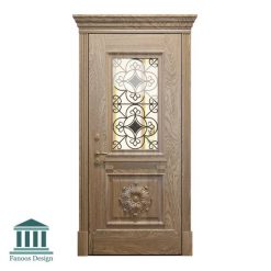 درب اتاقی شیشه خور کلاسیک کد 30945 19 درب لابی شیشه خور کلاسیک کد 30945