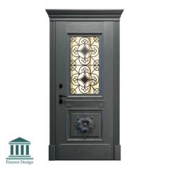 درب اتاقی شیشه خور کلاسیک کد 30945 29 درب لابی شیشه خور کلاسیک کد 30945