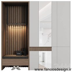 جالباسی و جاکفشی MDF کد 30170