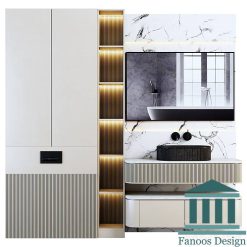 روشویی کابینتی و دیزاین حمام کد 30276
