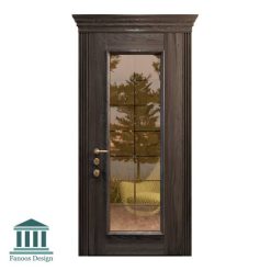درب اتاق نشیمن کلاسیک چوبی شیشه خور کد 30950 40 721 | فانوس دیزاین تولید کننده انواع درب اتاق ، ضد سرقت، درب ورودی و ضد آل