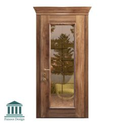 درب اتاق نشیمن کلاسیک چوبی شیشه خور کد 30950 38 723 | فانوس دیزاین تولید کننده انواع درب اتاق ، ضد سرقت، درب ورودی و ضد آل