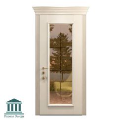 درب اتاق نشیمن کلاسیک چوبی شیشه خور کد 30950 34 727 | فانوس دیزاین تولید کننده انواع درب اتاق ، ضد سرقت، درب ورودی و ضد آل