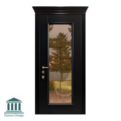 درب اتاق نشیمن کلاسیک چوبی شیشه خور کد 30950 37 730 | فانوس دیزاین تولید کننده انواع درب اتاق ، ضد سرقت، درب ورودی و ضد آل
