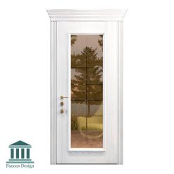 درب اتاق نشیمن کلاسیک چوبی شیشه خور کد 30950 26 735 | فانوس دیزاین تولید کننده انواع درب اتاق ، ضد سرقت، درب ورودی و ضد آل