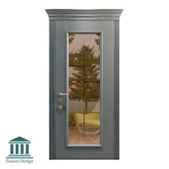 درب اتاق نشیمن کلاسیک چوبی شیشه خور کد 30950 25 736 | فانوس دیزاین تولید کننده انواع درب اتاق ، ضد سرقت، درب ورودی و ضد آل