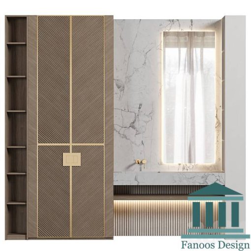 روشویی کابینتی و دیزاین حمام کد 30272