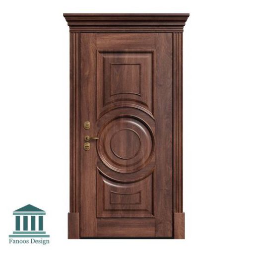 درب کلاسیک چوبی برجسته کد 30949 - Image 4