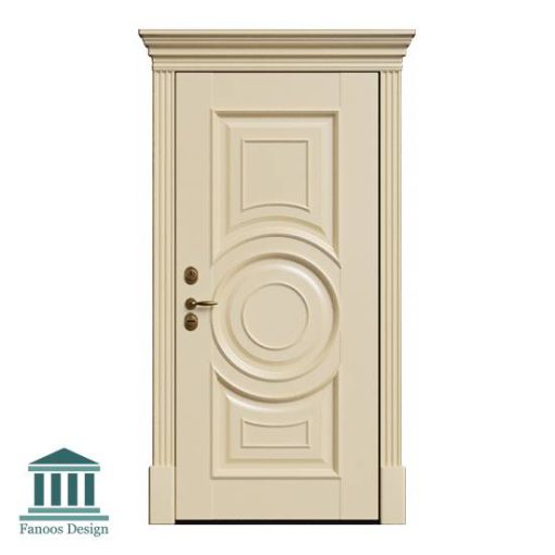 درب کلاسیک چوبی برجسته کد 30949 - Image 8