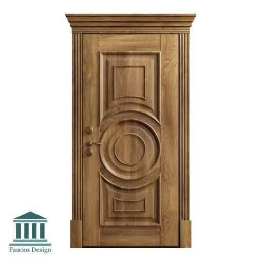 درب کلاسیک چوبی برجسته کد 30949 - Image 2