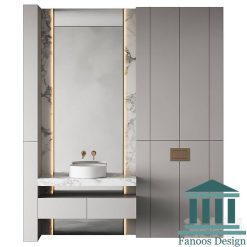 روشویی کابینتی و دیزاین حمام کد 30271
