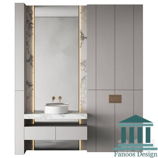 روشویی کابینتی و دیزاین حمام کد 30271
