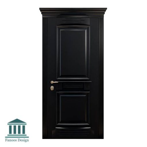 درب چوبی برجسته کلاسیک کد 30948 - Image 2
