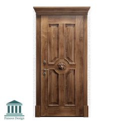 درب نفررو لابی چوبی کلاسیک کد 30947