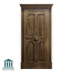 درب نفررو لابی چوبی کلاسیک کد 30947
