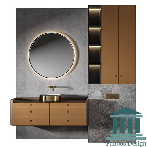 روشویی کابینتی و دیزاین حمام کد 30298