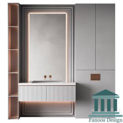 روشویی کابینتی و دیزاین حمام کد 30300