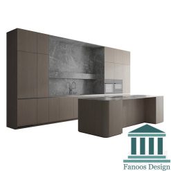 کابینت سبک مدرن آشپزخانه کد 30393 7 کابینت آشپزخانه کد 30393