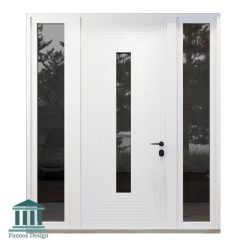 درب چوبی لابی شیشه خور مدرن کد 30964 24 891 | فانوس دیزاین تولید کننده انواع درب اتاق ، ضد سرقت، درب ورودی و ضد آل