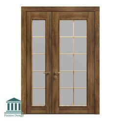 درب چوبی مدرن برای ورودی مغازه با رنگ سفارشی کد 30963 10 898 | فانوس دیزاین تولید کننده انواع درب اتاق ، ضد سرقت، درب ورودی و ضد آل