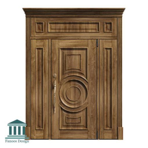 درب چوبی لابی کلاسیک روکش چوب کد 30962