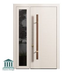 درب چوبی لابی مدرن یک و نیم لنگه کد 30960 15 912 | فانوس دیزاین تولید کننده انواع درب اتاق ، ضد سرقت، درب ورودی و ضد آل