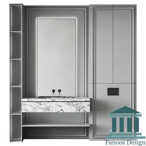 روشویی کابینتی و دیزاین حمام کد 30312