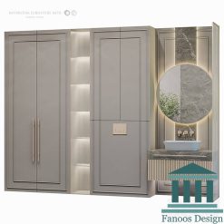 روشویی کابینتی و دیزاین حمام کد 30313