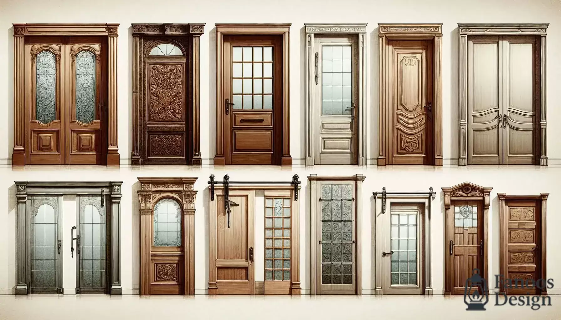 انواع و ویژگی‌های درب های داخلی ساختمان