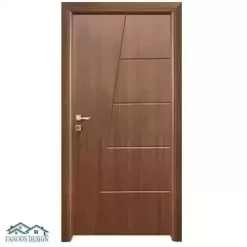 درب پلی وود ضد آب CNC گردویی کد 30396