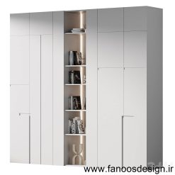 کمد دیواری نئو کلاسیک با رنگ پوششی کد 066