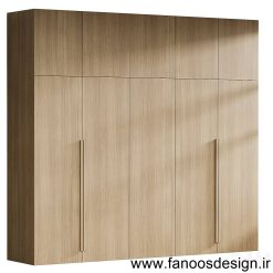 کمد دیواری کلاسیک روکش چوب کد 017 3 کمد دیواری کلاسیک کد 017