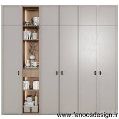 کمد دیواری کد 30971 11 wall closet 160 | فانوس دیزاین تولید کننده انواع درب اتاق ، ضد سرقت، درب ورودی و ضد آل