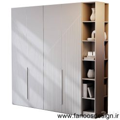 کمد دیواری کد 30988 4 wall closet 190 | فانوس دیزاین تولید کننده انواع درب اتاق ، ضد سرقت، درب ورودی و ضد آل