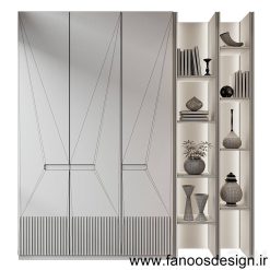 کمد دیواری طرح دار کد 30977