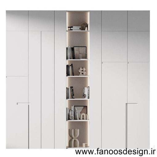 کمد دیواری نئو کلاسیک با رنگ پوششی کد 066