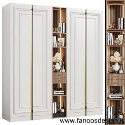 کمد با رنگ پلی اورتان ابزار خورده کد 0109 3 کمد دیواری رویه pvc کد 0109