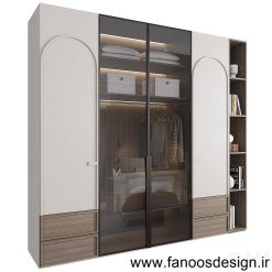 کمد دیواری ام دی اف درب کد 093 3 کمد دیواری ام دی اف درب کد 093