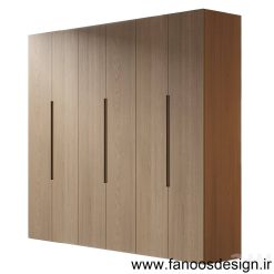 کمد دیواری ام دی اف روکش چوب کد 076 3 کمد دیواری ام دی اف روکش چوب کد 076