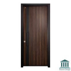 درب روکش گردو ورودی واحد مسکونی کد 30596