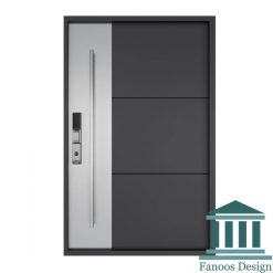 درب لولا پاشنه ای استیل خور مدرن کد 30520