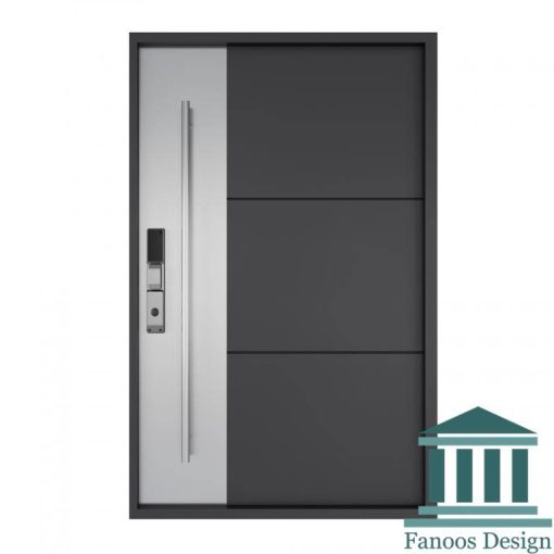 درب لولا پاشنه ای استیل خور مدرن کد 30520