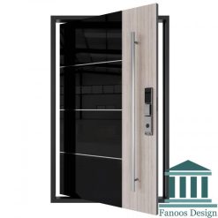 درب لولا پاشنه ای رنگ پولیشی استیل خور مدرن کد 30521