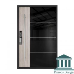 درب لولا پاشنه ای رنگ پولیشی استیل خور مدرن کد 30521