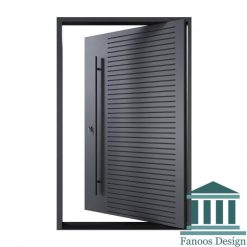 درب ویلایی پیوت فلزی شیاری کد 30517 7 درب فلزی لولا پیوت کد 30523